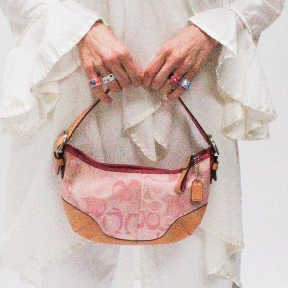 🌸🤎Y2K Coach small Optic Pink Soho Hobo purse🤎🌸 - Picture 15 of 15